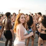 Caroline Brown huge tits live on the scene