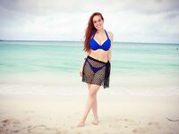 Caroline Brown Beach Bikini Big Tits