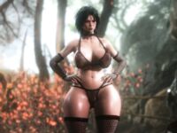 Nude Evelyn from baldur's gate 3