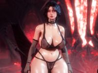 Nude Evelyn from baldur's gate 3