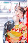 Fantasy Factory - Black Silk Kimono