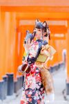 Fantasy Factory - Black Silk Kimono