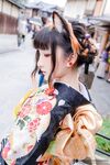 Fantasy Factory - Black Silk Kimono