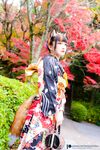 Fantasy Factory - Black Silk Kimono