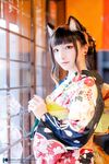 Fantasy Factory - Black Silk Kimono