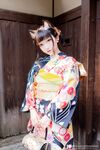 Fantasy Factory - Black Silk Kimono