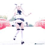 Fantasy Factory - Black and White Tulle Net Socks
