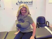 Chiropractor Adjusts Big Tits