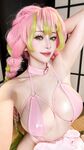 Tiny Asa Mitsuri Kanroji Cosplay